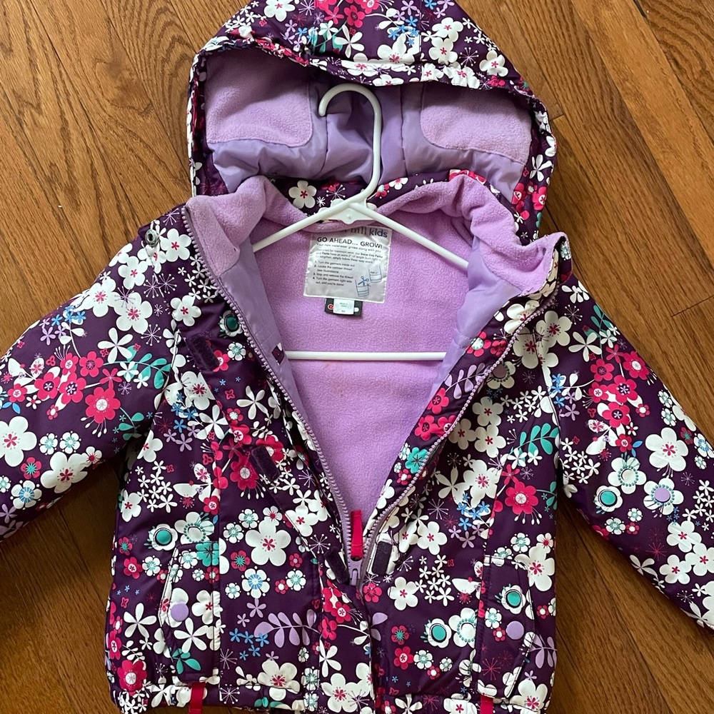 Girls Garnet Hill Grow with Me Coat, Size 4
